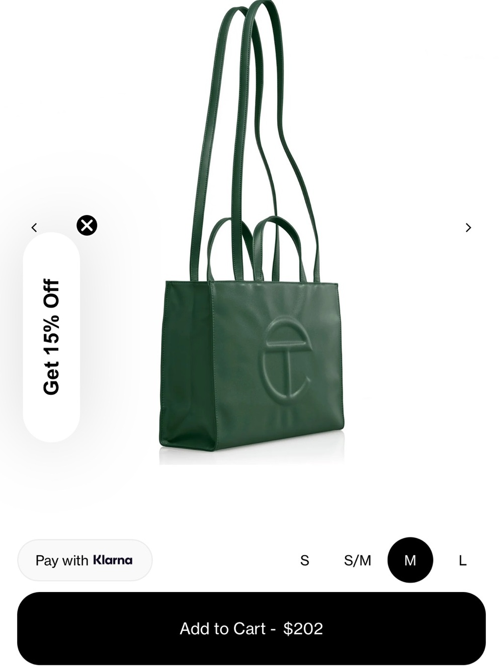 Telfar Medium Shopping Bag in Dark Olive